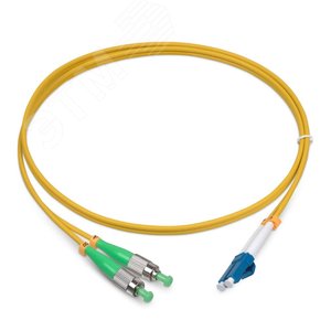 Патч-корд оптический duplex 10м FC/APC-LC/UPC 9/125 sm LSZH