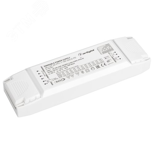 Блок питания ARJ-SP-40-PFC-1-10V-DALI2-PD (40W, 700-1200mA) (IP20 Пластик, 5 лет)