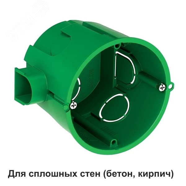 Коробка установочная 65х60мм для сплошных стен