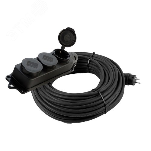 Удлинитель 3-местный с/з КГ 3х1,5мм2 IP44 20 м 16 A Professional PRF03-31-3-20