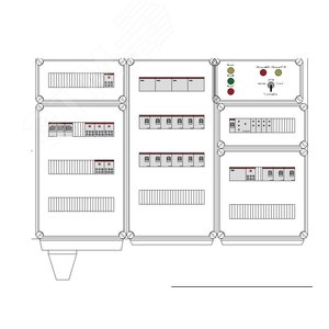 Щит управления электрообогревом HS 15x3400 D316 (в комплекте с терморегулятором и датчиком температуры)