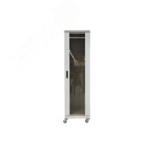 Шкаф телекоммуникационный напольный 47U 800x1000 ШТ-НП-47U-800-1000-С, передняя дверь стекло