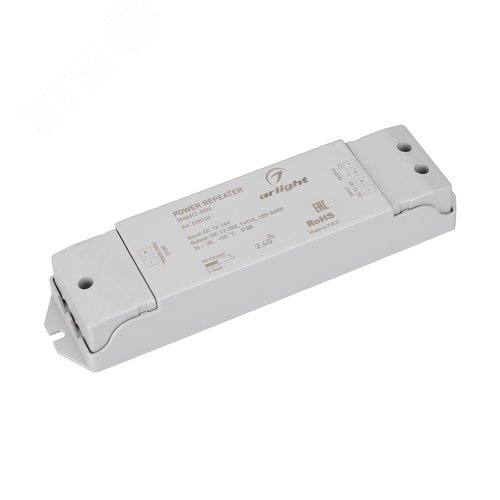 Усилитель SMART-DIM 12-24V, 1x15A ARL, IP20 пластик, 5 лет