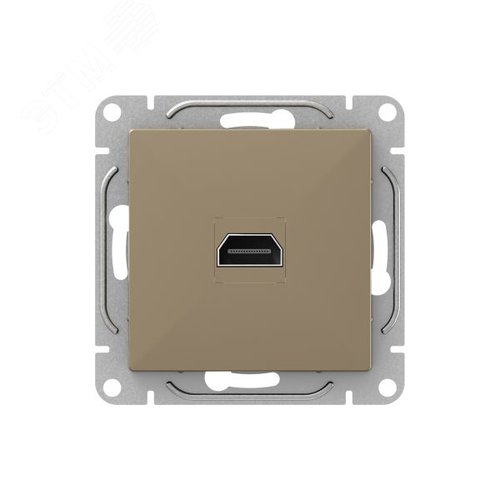 Механизм розетки HDMI  шампань Эпика EKF