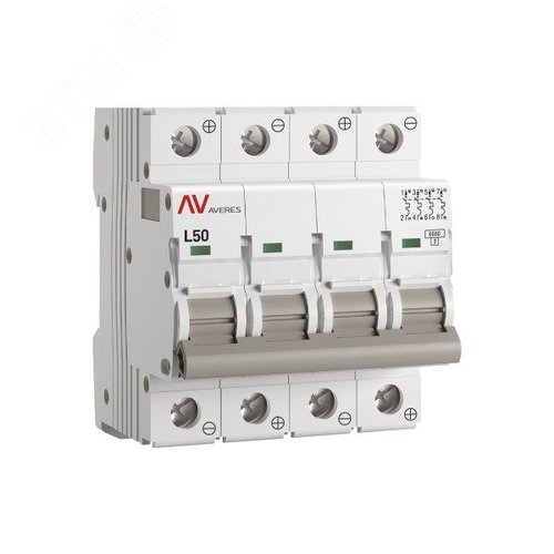 Выключатель автоматический AV-6 DC 4P 50A (L) 6kA EKF AVERES