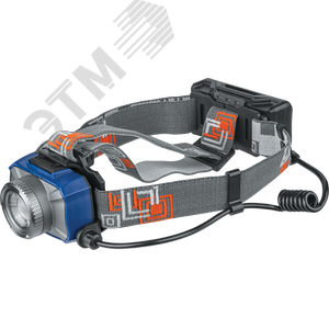 Фонарь светодиодный NPT-H18-ACCU 10Вт CREE XPL V4 LED аккумуляторный налобный пластик