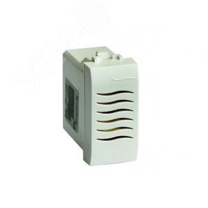 Зуммер 220V черный 1 модуль