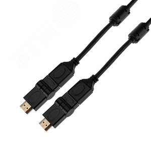 Кабель HDMI - HDMI с фильтрами, угловой, 2м., GOLD