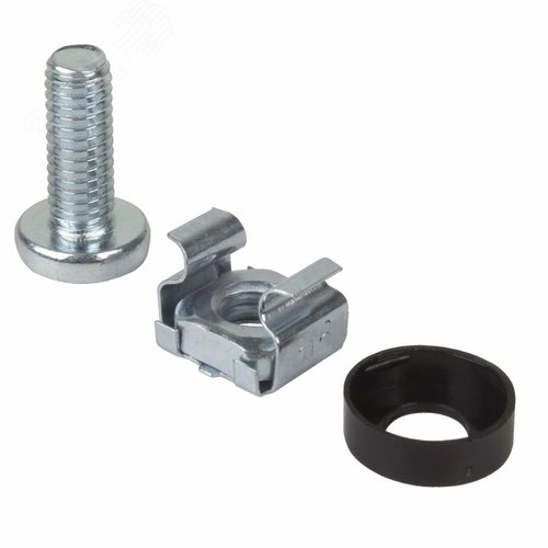 Комплект крепежа винт+шайба+гайка M6x16, 1шт