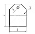 Бирка кабельная У-Домик 150х100х50