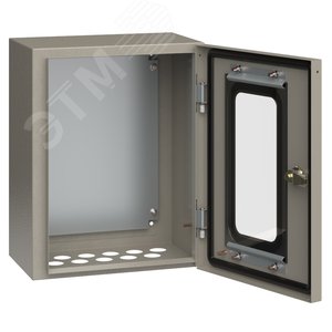 Корпус металлический ЩМП-1-0 (400х300х220мм) У2 IP54 прозрачная дверь