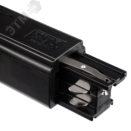 Коннектор черный правый сетевой для 3Ф шинопровода 3P PTR EC-BL Right