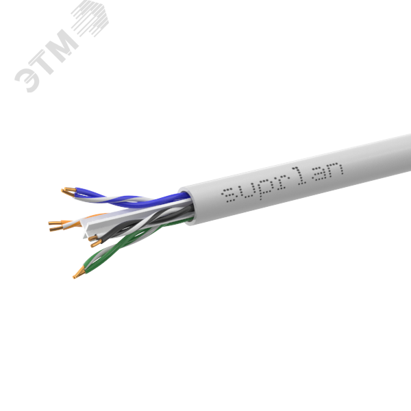 Витая пара U/UTP 4х2хAWG23 Cat.6 внутренняя Cu Six(UTP 6 4x2x0,54 6 In/Cu) PVC In. 305м