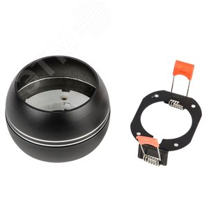 Светильник DLC-S614 GX53 BLACK/SILVER декоративный встраиваемый/накладной серия Sotto Без лампы цоколь GX53 Металл Черный/Серебро TM Fametto