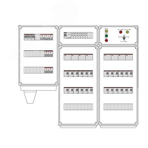 Щит управления электрообогревом HS 24x2700 D330 (в комплекте с терморегулятором и датчиком температуры)