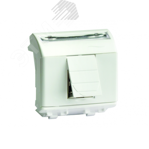 Розетка USB 2.0 со шторкой Brava слоновая кость2 модуля
