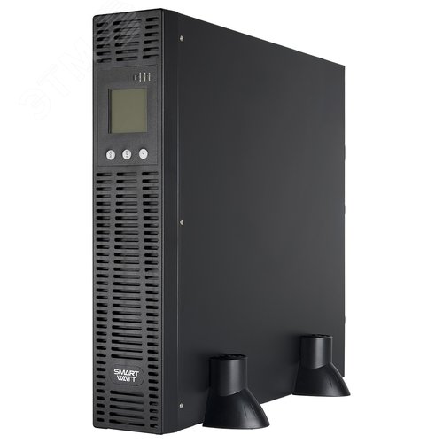 Источник бесперебойного питания SMARTWATT UPS SECURE IEC 1kVA, онлайн, мощность 1000/900 ВА/Вт, стоечный/напольный, LCD дисплей, IEC13 - 6 шт., встроенные АКБ
