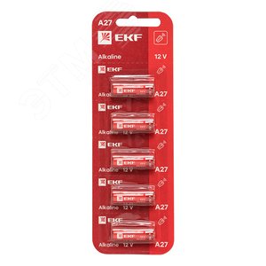 Батарейка алкалиновая типа А27 для сигнализаций блистер 5шт.
