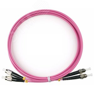 Патч-корд оптический duplex 2м FC-ST 50/125MM OM4 LSZH