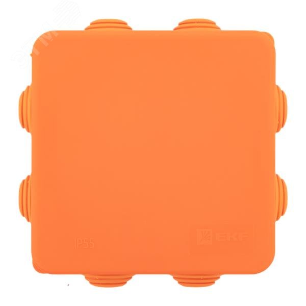 Коробка огнестойкая E45 85х85х40мм с клеммниками 4 полюса 0,5-4мм2 IP55 HF EKF
