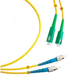 Патч-корд оптический duplex 7м SC/APC-FC/UPC 9/125 sm LSZH