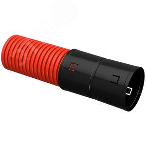 Труба гофрированная двустенная ПНД d=110мм красная (50м) IEK