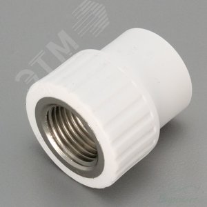 Муфта комбинированная 20x1/2' ВР полипропиленовая PPR белая