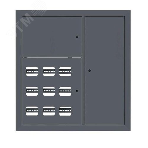 Щит этажный 9 кв. RAL7016 3 окна в ряд по гориз. (1000х950х150) EKF PROxima