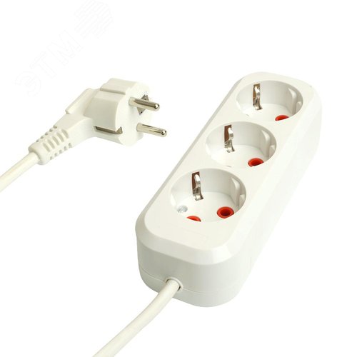 Удлинитель 3-местный с/з 3x1мм2 7м 250В 16А Home HM06-31-07 белый