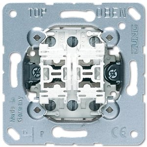 Переключатель самовозвратный 2-клавишный. (проходной) Механизм. 20A 250V