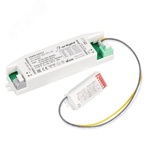 Блок питания SPV-42350-SDE-PFC (19W, 28-42V, 350mA, 5.8GHz) (IP20 Пластик, 5 лет)