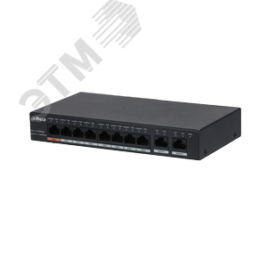 Коммутатор неуправляемый 10 портов RJ4510 100 1000 Мб/с PoE 96Вт