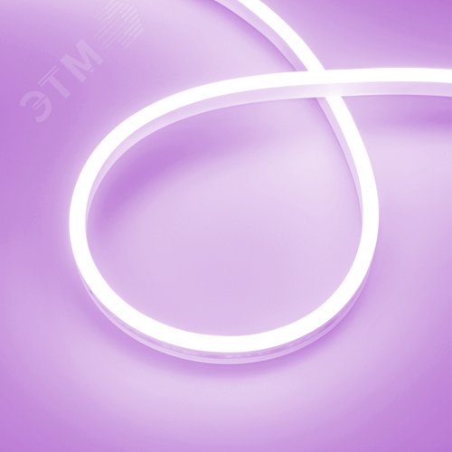 Лента герметичная AURORA-PS-A120-12x6mm 24V Purple (10 W/m, IP65, 2835, 5m) (Arlight, Силикон)
