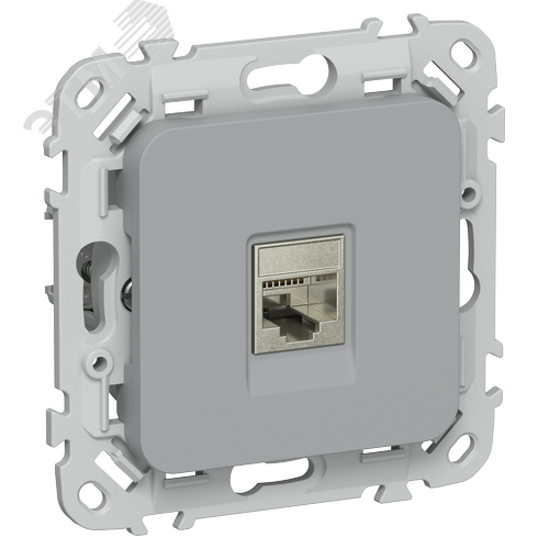 FLITE Розетка компьютерная RJ45 категория 6 STP РК6-1-1-ФлС серый IEK