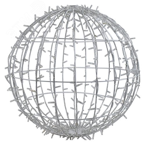 Фигура светодиодная Шар диаметр 80см 300LED теплый белый эффект мерцания 230В