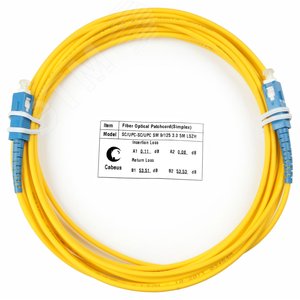 Патч-корд оптический simplex 5м SC-SC 9/125 sm LSZH