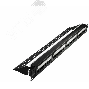 Патч-панель модульная для Keystone Jack 19'. под  24 модуля. FTP. 1U
