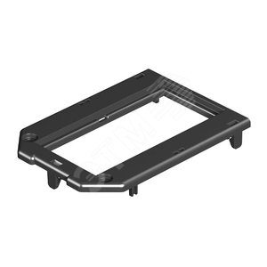 Накладка монтажной коробки GB2/3 2xModul45 104x76 мм (полиамид,черный)