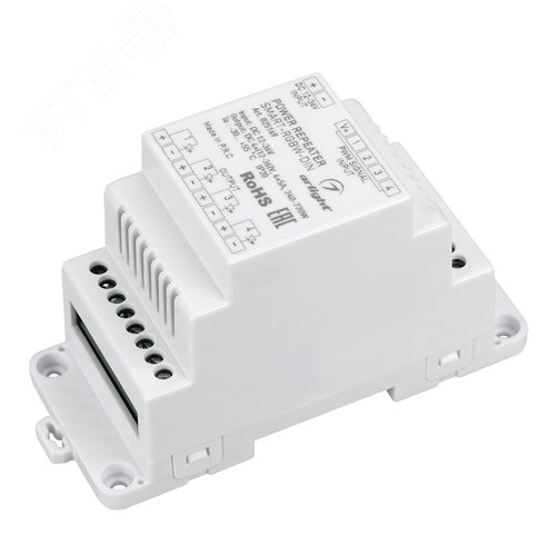 Усилитель SMART-RGBW-DIN 12-36V, 4x5A ARL, IP20 пластик, 5 лет