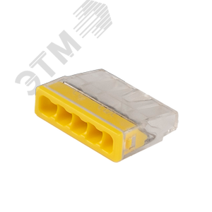 Клеммы монтажные PTC-5P 2273-205 450V 32A 0,14-4.0mm2 , 5 отверстий,  прозрачные,/ 50 шт.