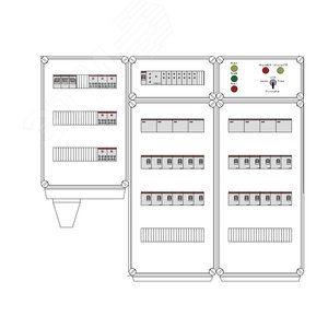 Щит управления электрообогревом HS 24x2700 D316 (в комплекте с терморегулятором и датчиком температуры)