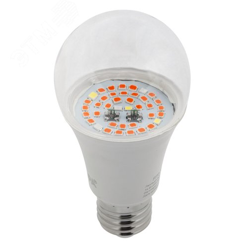 Фитолампа для растений светодиодная розового свечения LED 20 Вт ФИТО A65-20W-PL-E27-GR GREEN LINE