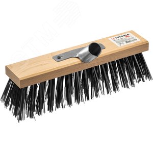 Щетка уличная 30 см, с металлическим держателем для черенка d25мм, EURO