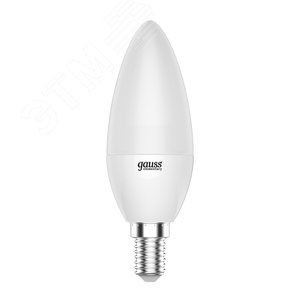 Лампа светодиодная LED 6 Вт 450 лм 4100К свеча нейтральный E14 AC 220В (промоупаковка 3 лампы) Elementary Gauss
