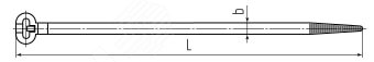 Стяжка нейлоновая КСЗ 10x600 (бел) (100шт)