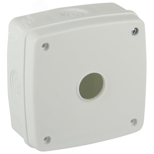 Коробка монтажная KOR-MV-140-140-66-W-56 для камер видеонаблюдения белая 140х140х66мм IP56