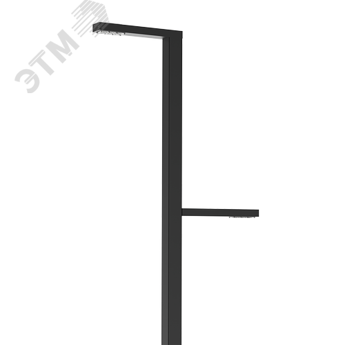 Система осветительная парковый Glight Z 2x30 Вт Garden 4000 К RAL9005 черный 6000 мм
