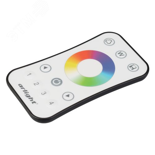 Пульт SMART-R15-RGBW 4 зоны, 2.4G ARL, IP20 пластик, 5 лет