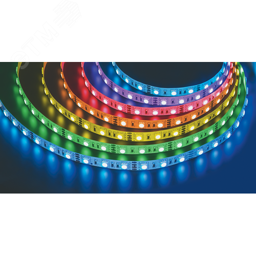 Лента светодиодная 14.4Вт/м 12В RGB IP20 60LED/м NLS-5050 5м