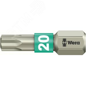 Бита 3867/1 TS TORX нержавеющая сталь хвостовик 1/4 C 6.3 TX 20X25 мм